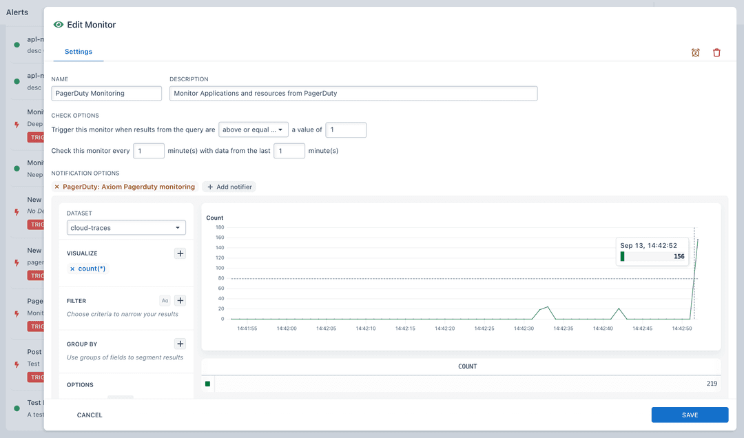 Getting Intricate Alerts From PagerDuty On Axiom 