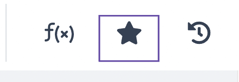 starred tool button